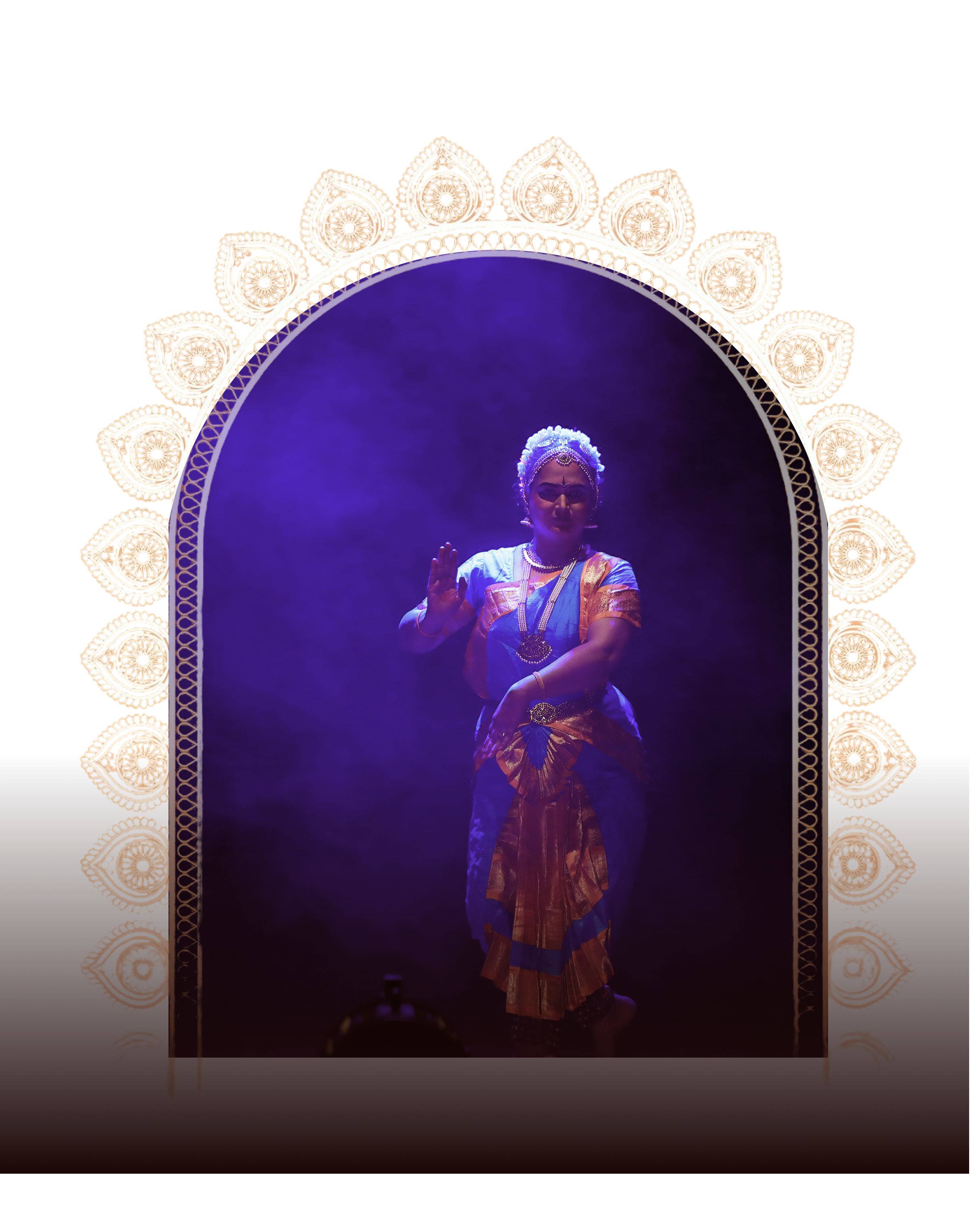 Classical dancer in traditional pose